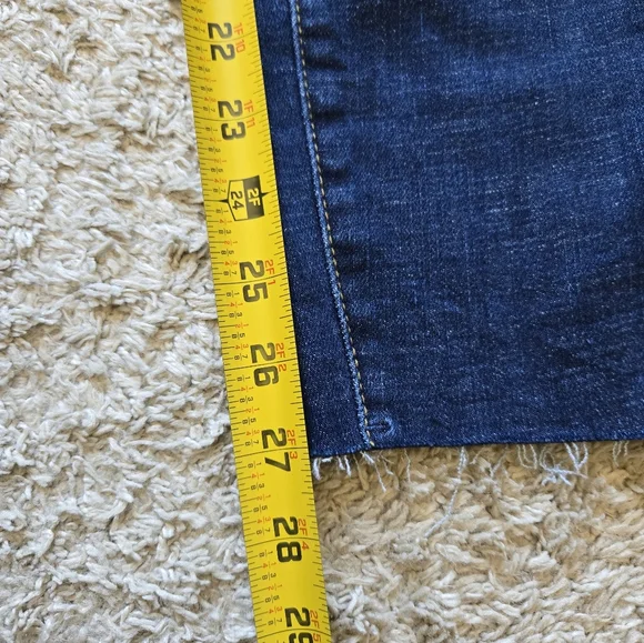 Judy Blue Skinny Fit Jeans Womens 9/29  Raw Hem Dark Blue High Rise - Picture 7 of 10